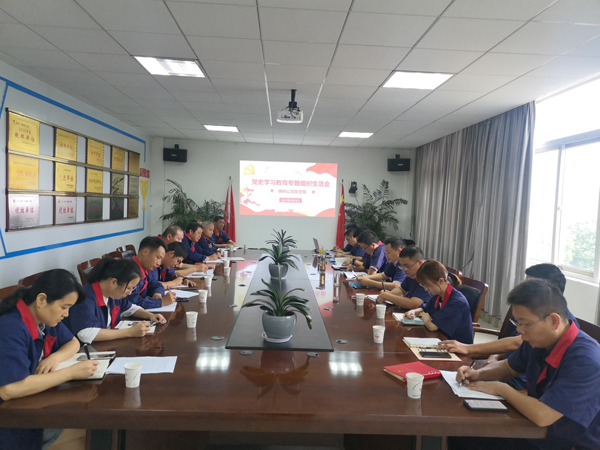 鋼構(gòu)公司黨支部召開黨史學(xué)習教育專題組織生活會